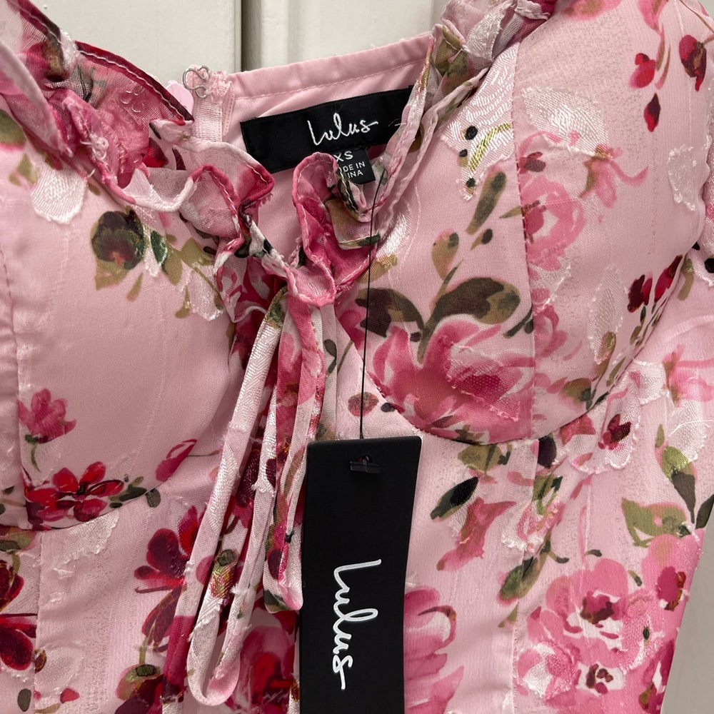 Lulu's Pink Maxi Dress with Elegant Flow - Picture 9 of 9